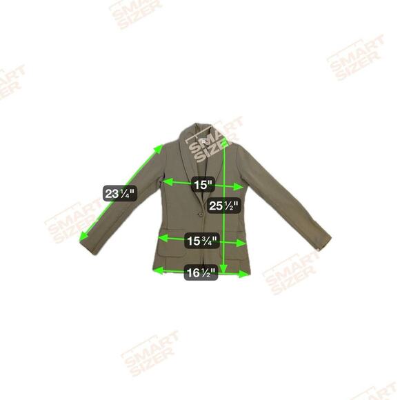 JAMES PERSE Women's Taupe Brown Sweatshirt Shawl Collar Blazer Sz 1 S Fall USA - Picture 11 of 11